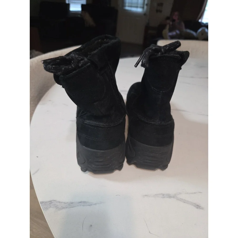 Women's Merrell J005352  Suede Leather Upper Winter Boots Black Sz 9.5